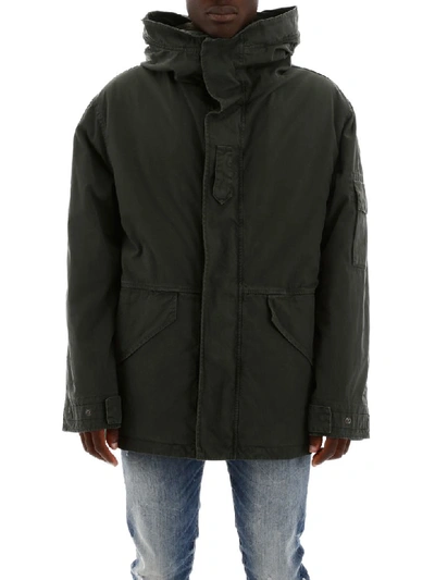 Shop Mr & Mrs Italy Cortina Parka In Dark London Green (green)