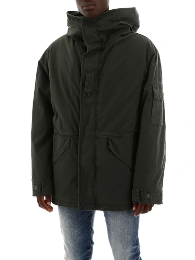 Shop Mr & Mrs Italy Cortina Parka In Dark London Green (green)