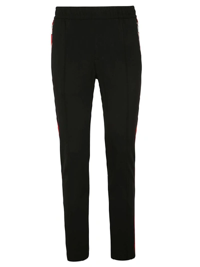 Shop Versace Side Stripe Track Pants In Black