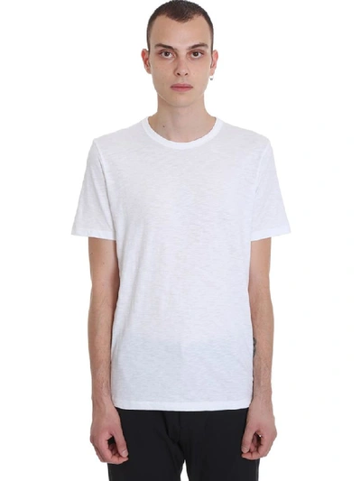 Shop Theory Essential Tee C T-shirt In White Cotton