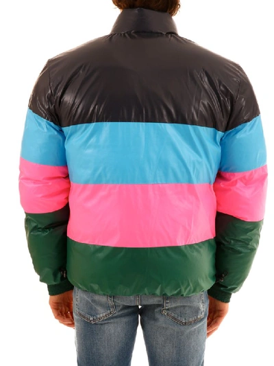 Shop Kenzo Reversible Down Jacket In Multicolor