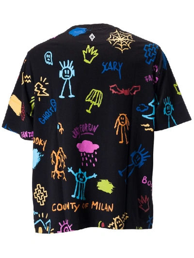 Shop Marcelo Burlon County Of Milan All Over Sketch T-shirt In Multicolor