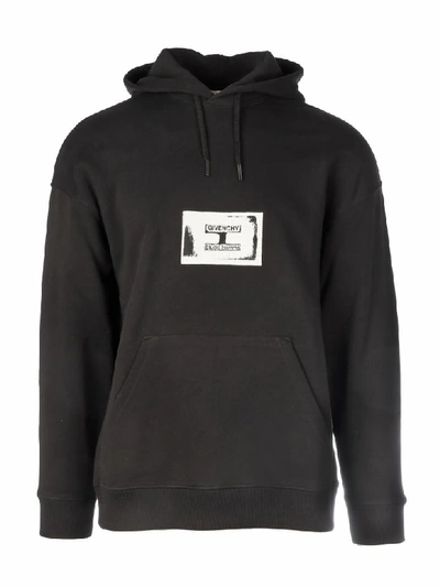 Shop Givenchy Print Hoodie Sweatshirt In Black