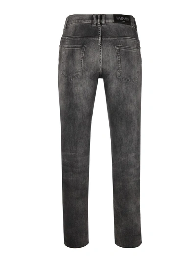 Shop Balmain Paris Jeans In Grey