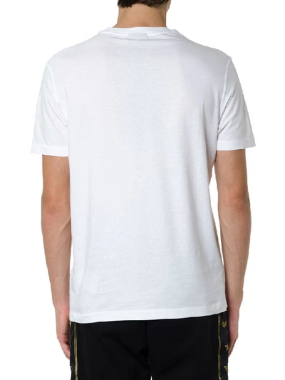 Shop Emporio Armani White Cotton Logo T-shirt