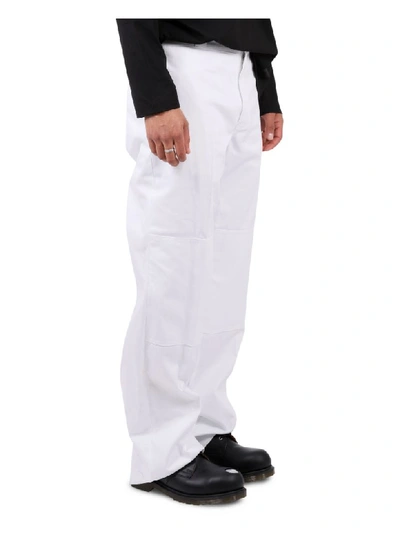 Shop Raf Simons White Trousers