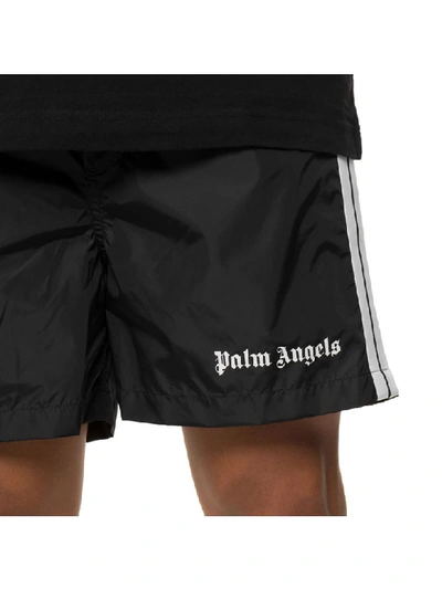 Shop Palm Angels Track Board Shorts In Black