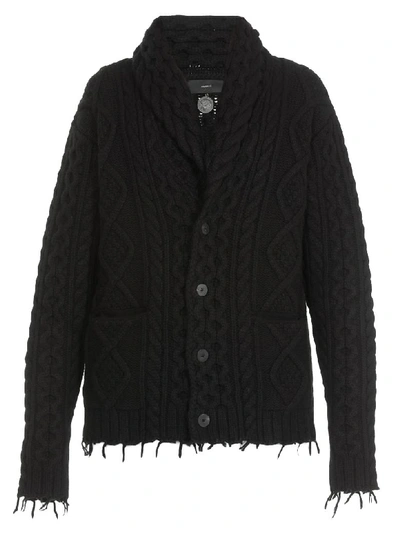 Shop Alanui Fisherman Icon Cardigan In Embassy Black