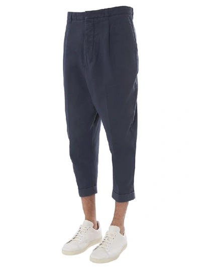 Shop Ami Alexandre Mattiussi Oversize Fit Trousers In Blu