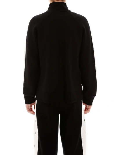 Shop Neil Barrett Thunder Track Jacket In Black White Black (black)