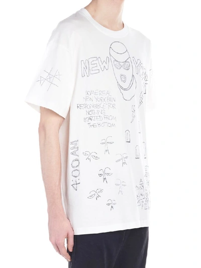 Haculla Mens Nocturnal T-shirt, Size Large In White