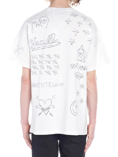 Haculla Mens Nocturnal T-shirt, Size Large In White
