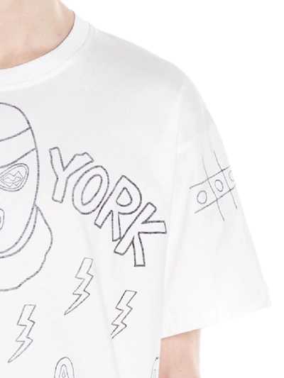 Haculla Mens Nocturnal T-shirt, Size Large In White