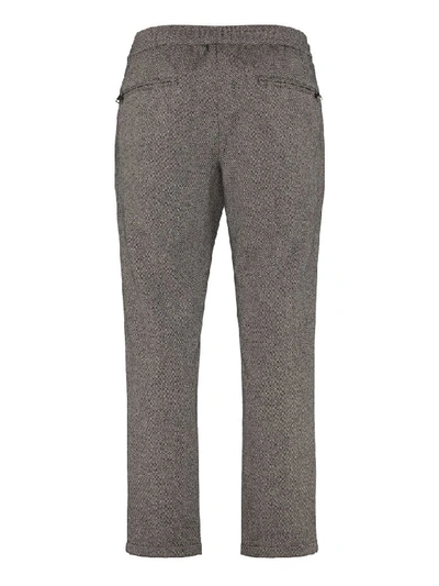 Shop Dolce & Gabbana Wool Jogging Style Trousers In Grey