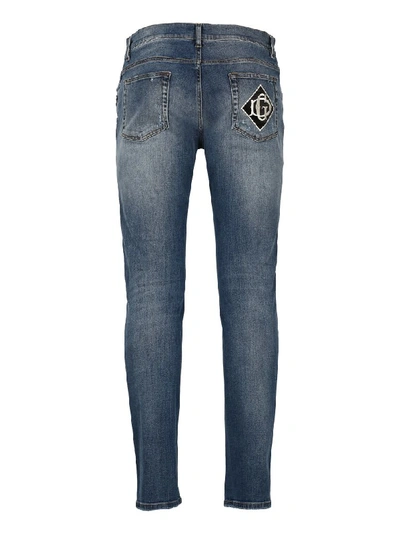 Shop Dolce & Gabbana Slim Fit Jeans In Denim
