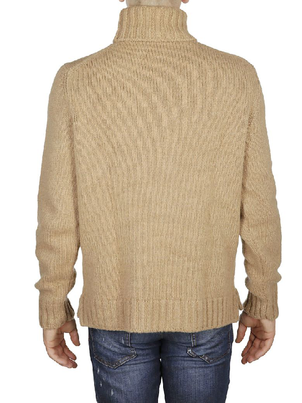 Ermenegildo Zegna Wool Roll-neck Jumper In Brown | ModeSens