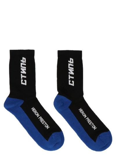 Shop Heron Preston Socks In Black