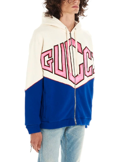 Shop Gucci Hoodie In Multicolor