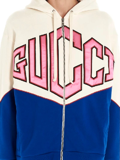 Shop Gucci Hoodie In Multicolor