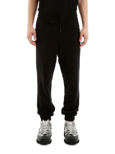 Shop Marcelo Burlon County Of Milan Wings Patch Joggers In Black Multicolor (black)