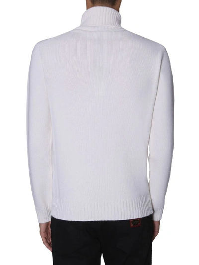 Shop Dolce & Gabbana Turtle Neck Sweater In Bianco