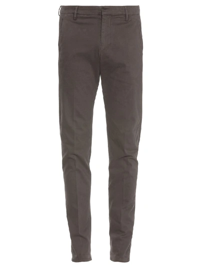Shop Dondup Cotton Velvet Trousers In Brown