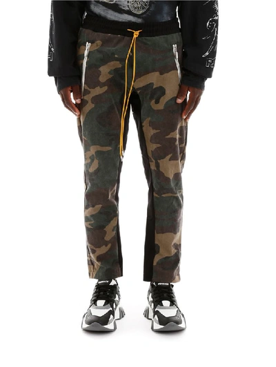 Shop Rhude Camouflage Joggers In Camou Black (green)