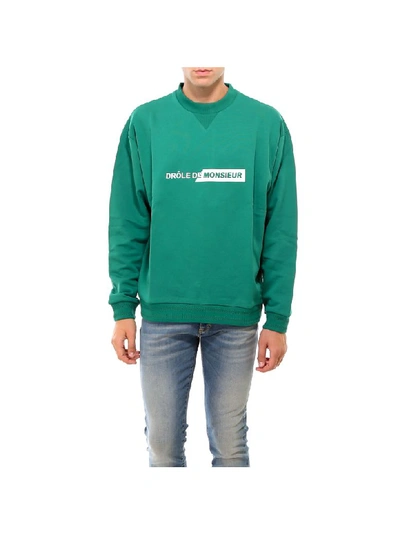Shop Drôle De Monsieur Sweatshirt In Green