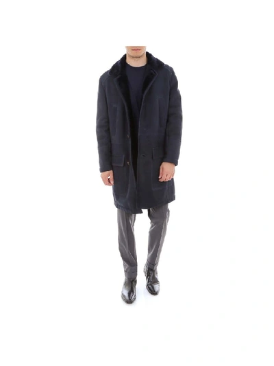 Shop Brunello Cucinelli Coat In Blue