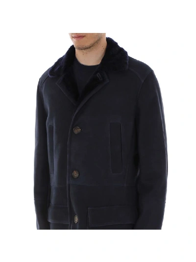 Shop Brunello Cucinelli Coat In Blue