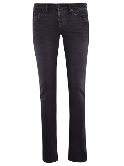 Shop Tom Ford Japanese Selvedge Jeans In Black