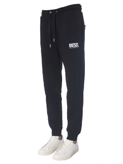 Shop Diesel P-tary-logo Jogging Pants In Nero