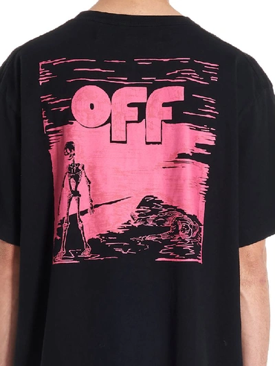 Shop Off-white Skull Floating T-shirt In Black