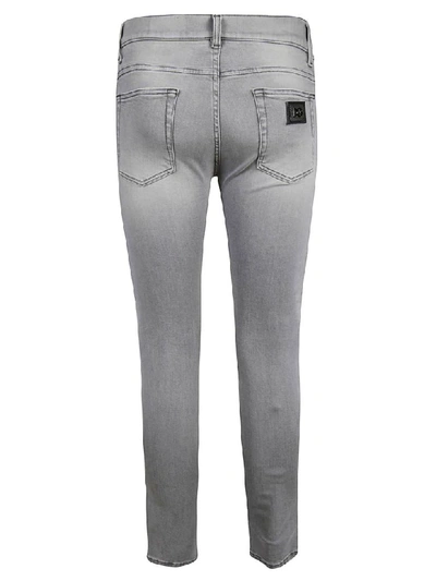 Shop Dolce & Gabbana Super Skinny Jeans In Light Grey