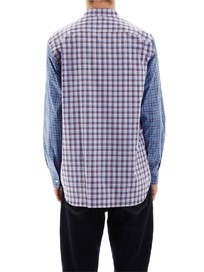 Shop Comme Des Garçons Shirt Multi Check Shirt In Check Mix (blue)