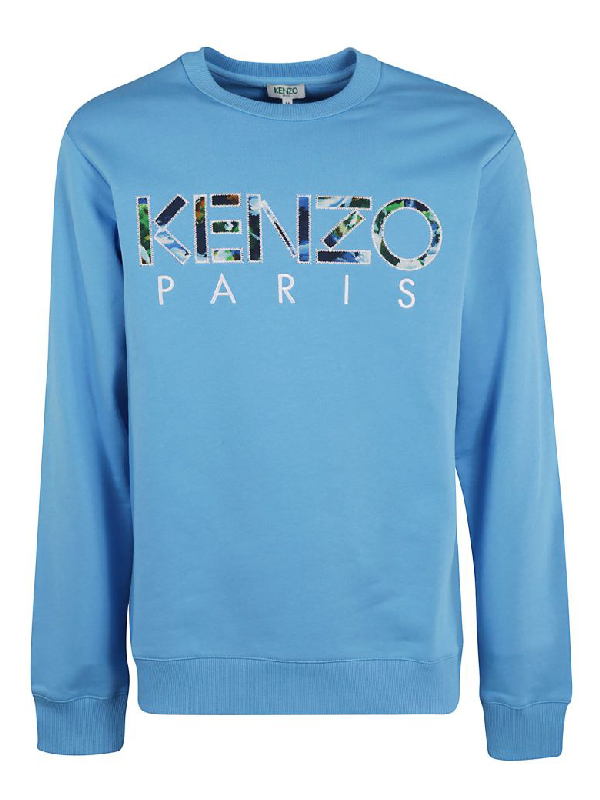 Kenzo Paris Sweater In Light Blue 