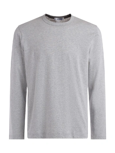 Shop Comme Des Garçons Shirt Comme Des Garçons T-shirt Long Sleeve Shirt In Gray Cotton In Grigio