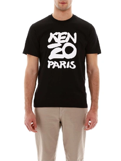 Shop Kenzo Logo T-shirt In Noir (black)