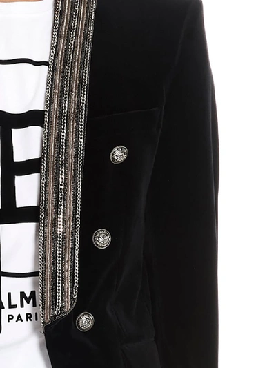 Shop Balmain Jacket In Black