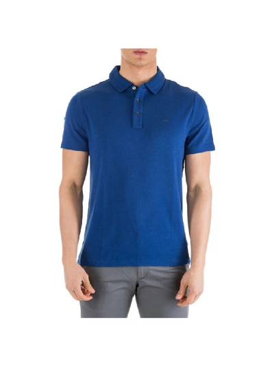 Shop Michael Kors Elvis Polo Shirts In Marine Blue