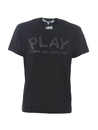 Shop Comme Des Garçons Play Branded T-shirt In Nero