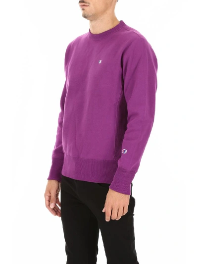 Shop Champion Reverse Weave Sweatshirt In Gju (purple)