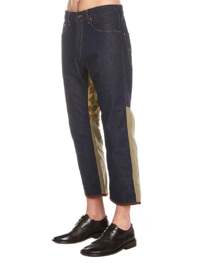 Shop Junya Watanabe Jeans In Multicolor