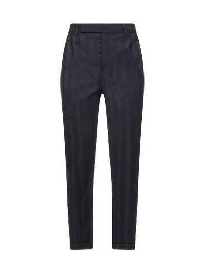 Shop Saint Laurent Trousers In Noir