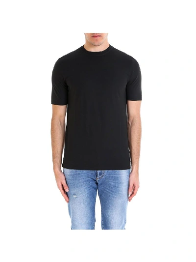 Shop Zanone T-shirt In Black
