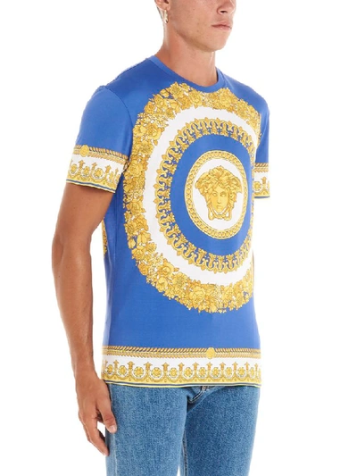 Shop Versace Heritage T-shirt In Blue