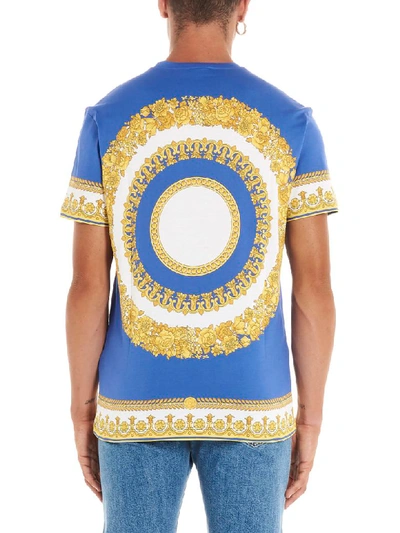 Shop Versace Heritage T-shirt In Blue