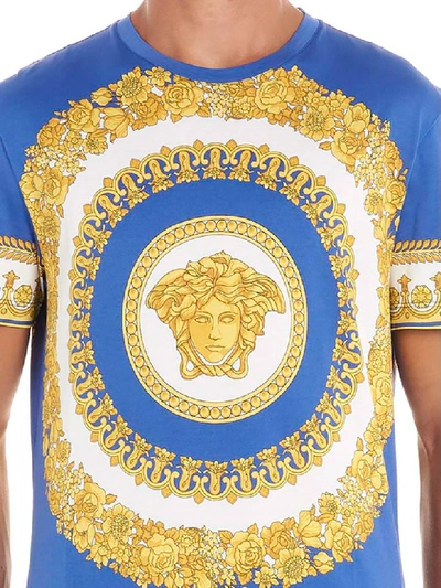 Shop Versace Heritage T-shirt In Blue