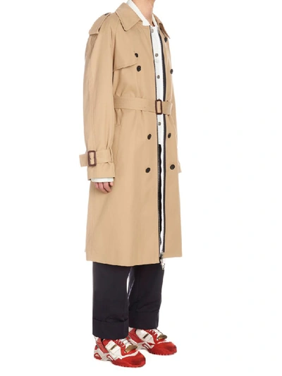 Shop Maison Margiela Coat In Multicolor