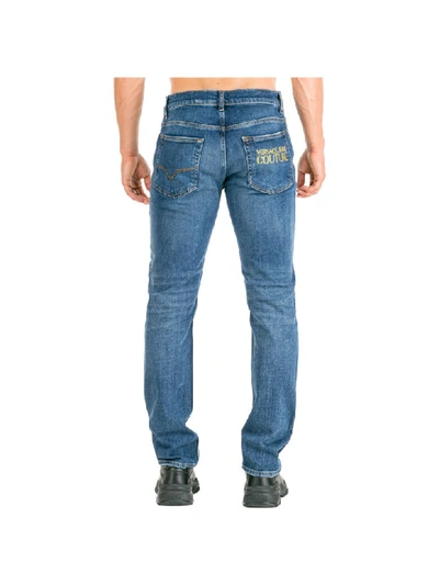 Shop Versace Jeans Couture Space Plein Jeans In Blu